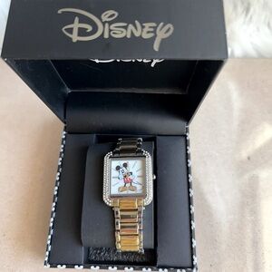 Disney Mickey Mouse Gold and Silver Timepiece